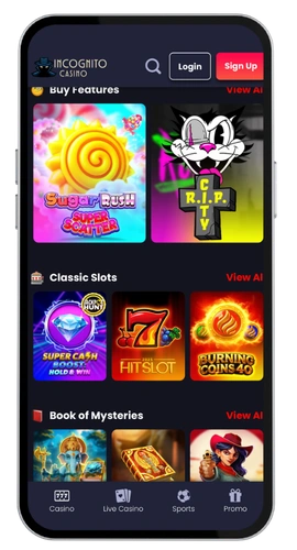 Incognito Casino online site